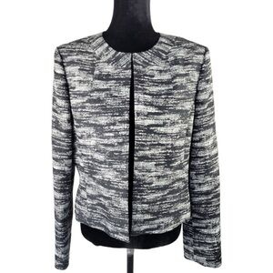Kasper Separates black & white lined jacket. Size 14
